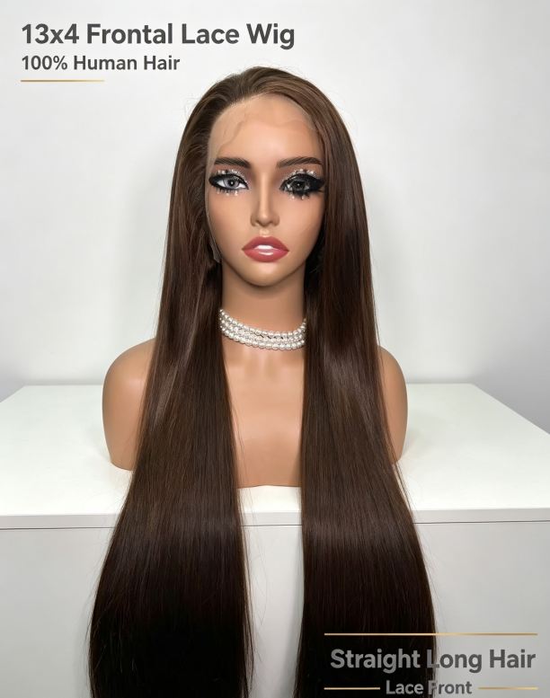 13x4 Transparent Lace Front Human Hair Wig