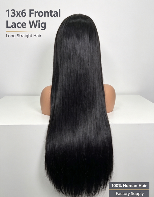13x4 Transparent Glueless Lace Front Human Hair Wig