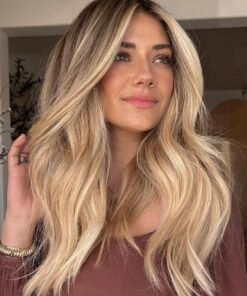 Blonde Ombre Thick 100% Real Human Hair Lace Wig