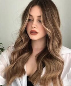 Soft Black to Blonde Wavy Invisible Lace Human Hair Wig