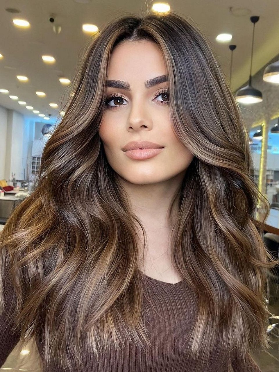 Brown Balayage Flawless Wavy HD Lace Human Hair Wig