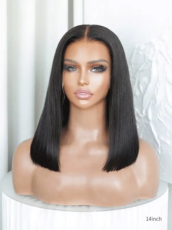 Kylie Human Hair Bob HD Lace Glueless Wig - Image 3