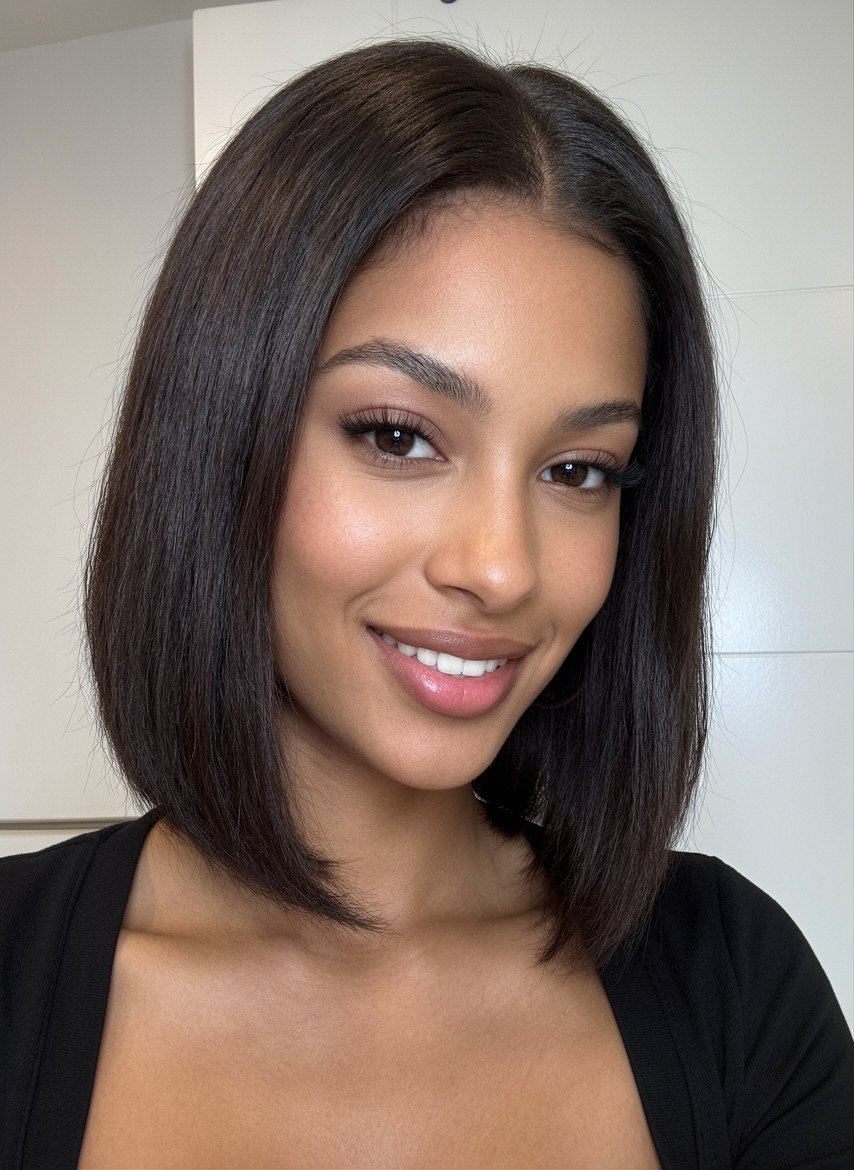 Kylie Human Hair Bob HD Lace Glueless Wig